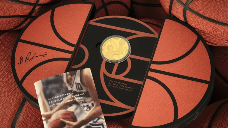 HNB i HKN pripremili seriju zlatnih i srebrnih kovanica za &scaron;ezdesetu obljetnicu rođenja Dražena Petrovića