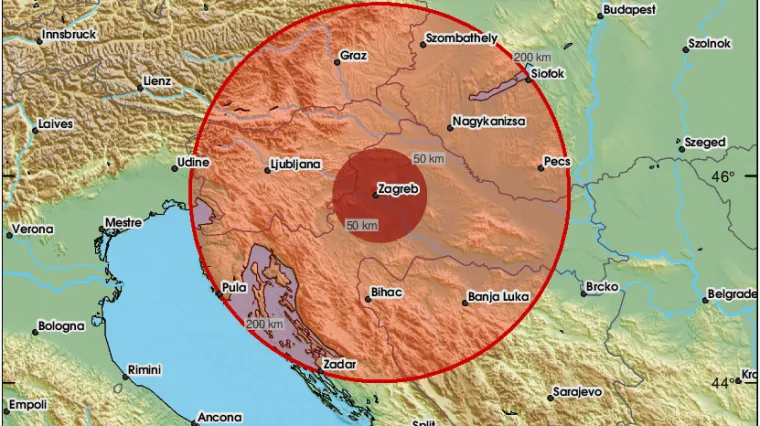 Potres uznemirio Zagreb i okolicu: 'Fino je zatutnjalo i zadrmalo. kao neka detonacija'