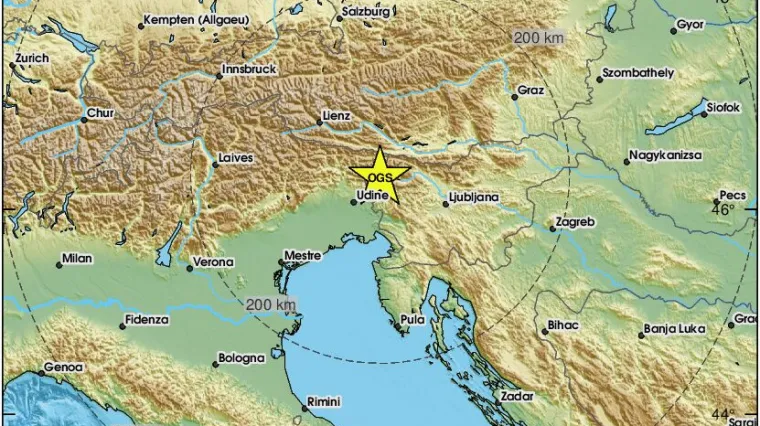 Slab potres zatresao Sloveniju