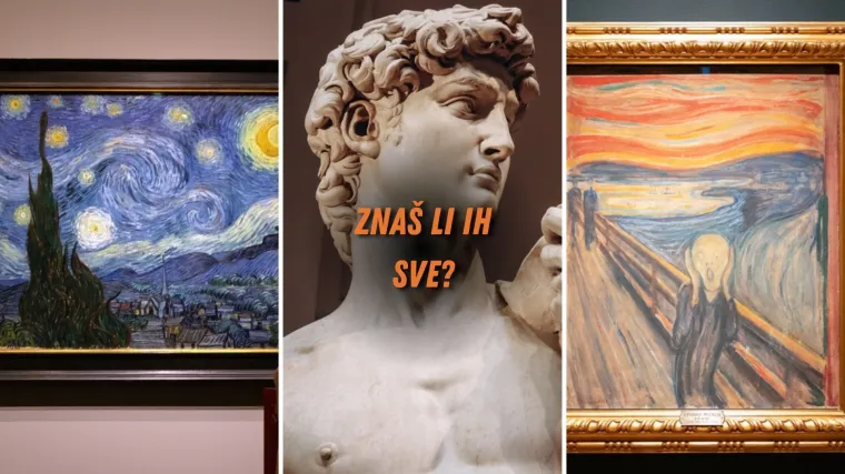 Zaigrajte kviz o poznatim umjetničkim djelima i pogodite autore