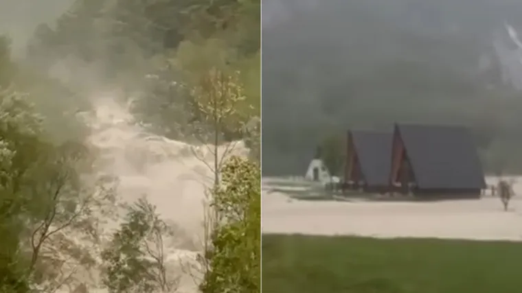 Podivljala rijeka paralizirala sjever Crne Gore: Mje&scaron;tani i turisti zarobljeni bez struje