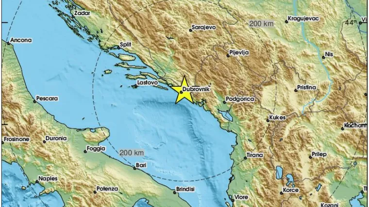 Potres pogodio Dubrovnik i okolicu: 'Kao da je u blizini eksplodirala bomba'