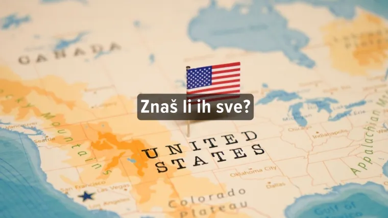 Kviz o glavnim gradovima saveznih država SAD-a - Može&scaron; li imati 7/7?