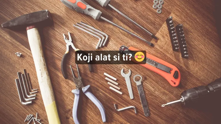 Kviz Koji si alat u radionici? (čekić, odvijač, pila)