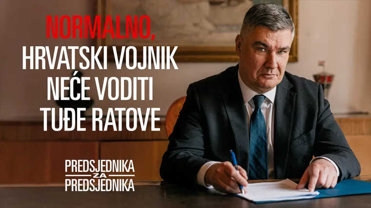 Milanović o vojnicima: 'Dok god sam predsjednik, neće voditi tuđe ratove'