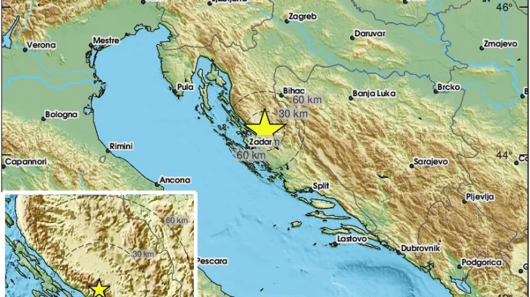 Novi potres zadrmao Dalmaciju: 'Osjetio se kao grmljavina'