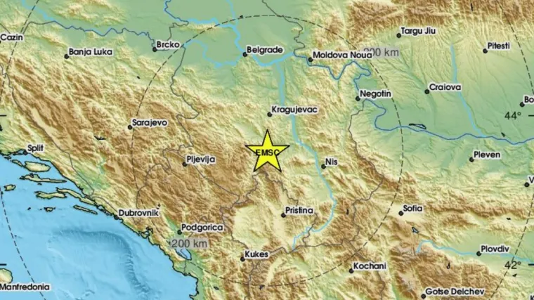 Trese se Srbija: Dva jača potresa pogodila sredi&scaron;nji dio zemlje