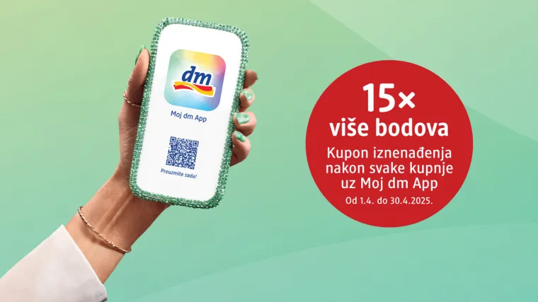 Uz aplikaciju 'Moj dm' ovog travnja dobivate još više