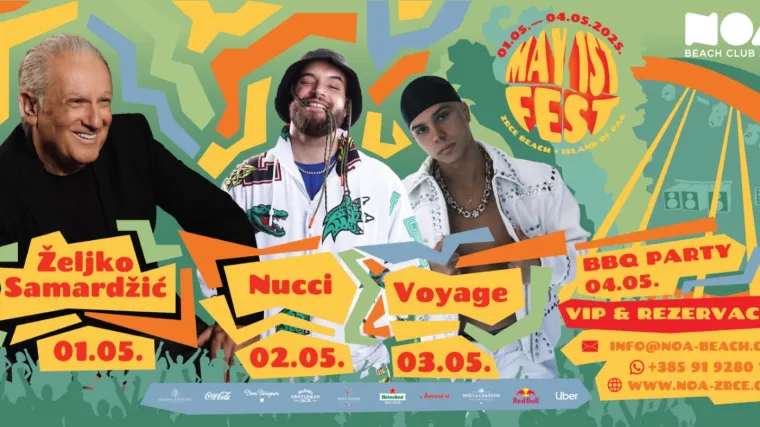 Sezonu na Zrću otvaraju Nucci, Voyage i Samardžić!