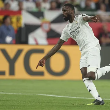 FC Barcelona, Barca Real Madrid CF. Copa del Rey. Final. Antonio Rudiger of Real Madrid during the Copa del Rey match, Final, between FC Barcelona and Real Madrid CF played at La Cartuja Stadium on April 26, 2025 in Sevilla, Spain. Copyright: xx AP_240428_BAR-RMA_707,Image: 993104970, License: Rights-managed, Restrictions:, Model Release: no