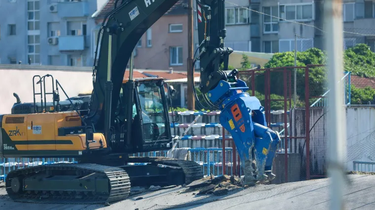 Rušenje velodroma u Kranjčevićevoj ulici