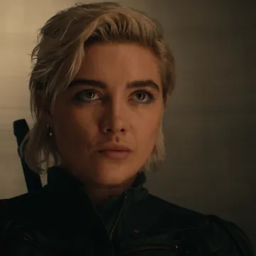 Yelena Belova (Florence Pugh) in Marvel Studios' THUNDERBOLTS*. Photo courtesy of Marvel Studios. © 2024 MARVEL.