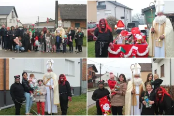 STIGAO NA TRAKTORU Gardinovec dočekao Sv. Nikolu i zabavne Krampuse