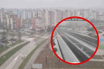 Snijeg u gorju stvara pote&scaron;koće u prometu, za Karlovačku županiju odaslano žuto upozorenje