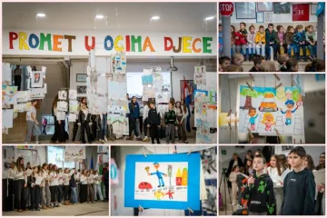 Promet u očima djece: Otvorena izložba dječjih radova u Osnovnoj &scaron;koli Ivana Gundulića