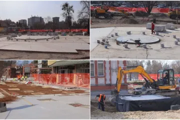 Urbani centar: U tijeku iskopi i nasipavanje posteljice na Trgu Republike