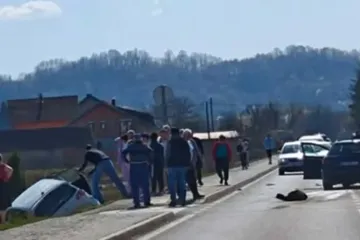 U prometnoj nesreći na državnoj cesti D-1 u Tu&scaron;iloviću ozlijeđene tri osobe i prebačene u Opću bolnicu Karlovac