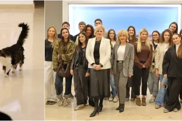 Zagrebački gimnazijalci upoznali rad Grada Rijeke, osvojio ih gradski mačak Mi&scaron;ko