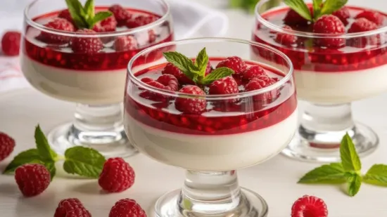 Panna cotta s malinama: Osvježavajući desert gotov za 20 minuta