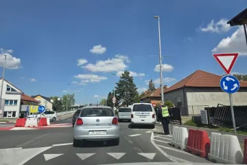 Prva nesreća na novom rotoru? Sudar dva vozila kod nadvožnjaka u Čakovcu