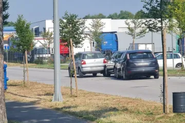 LANČANI SUDAR U ČAKOVCU Tri vozila sudarila se u Ulici braće Graner