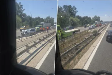 Zbog prometne nesreće na autocesti A-1 između Karlovca i Draganića kolona duga 9 kilometara &ndash; upozorenje HAK-a