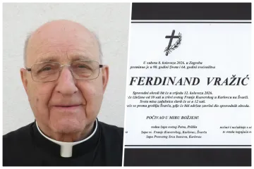 Sutra u Karlovcu Dan žalosti povodom smrti mons. Ferdinanda Vražića &ndash; posljednji ispraćaj u 13 sati na groblju Gornja &Scaron;varča