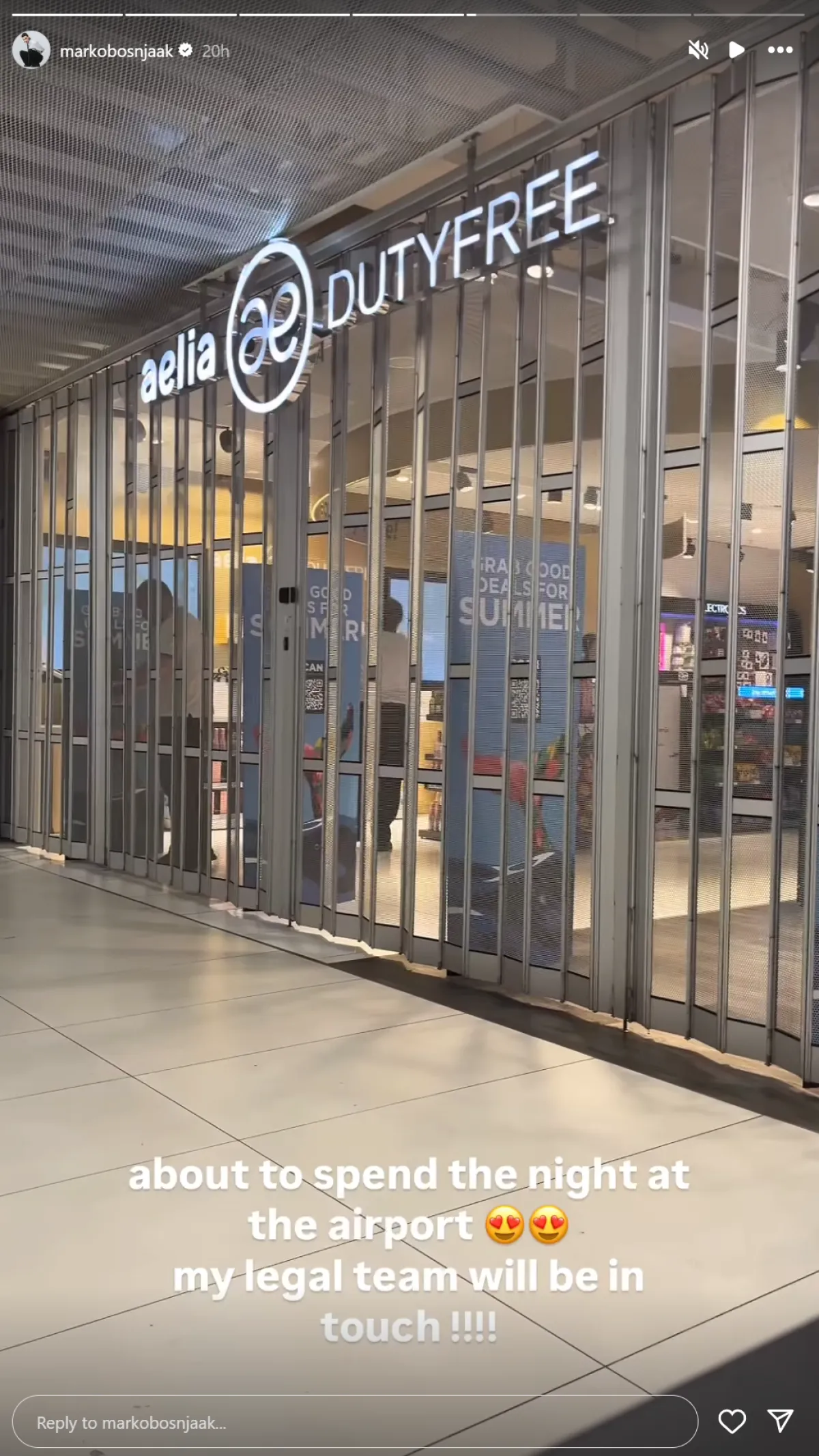 Neočekivana drama na aerodromu: Poznata influencerica i Marko Bošnjak otkrili što se dogodilo