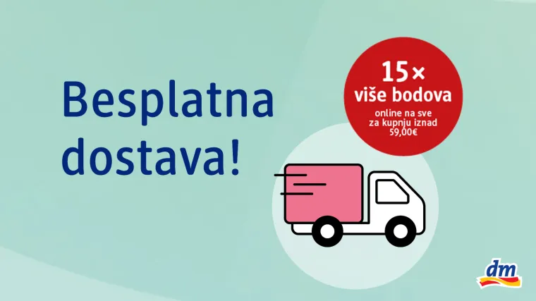 Besplatna dostava i 15x vi&scaron;e bodova za ljetnu kupnju bez brige