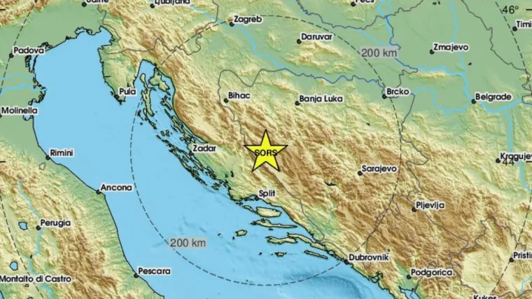Potres u Bosni i Hercegovini, osjetili ga u Splitu i Zagrebu?