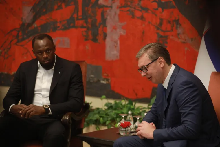 Sastali se Aleksandar Vučić i Usain Bolt, fotografije su hit: 'To majka jednom rodi'