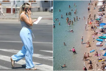 Vrućina im ne smeta: Dubrovčani se kupaju, a Zagrepčani 'kuhaju' na asfaltu