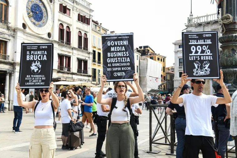 Kaos na ulicama Venecije uoči vjenčanja milijardera: Građane odvodi policija, veliki neredi u centru