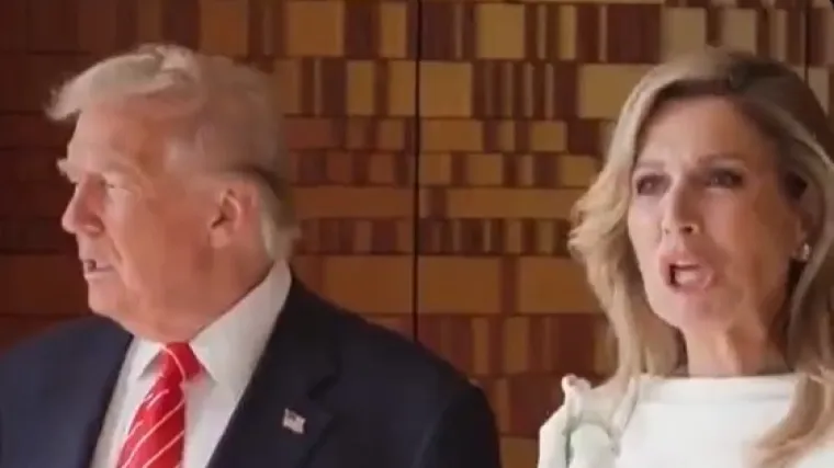 Ispred kamera i bez imalo srama: Pogledajte kako je nizozemska kraljica ismijala Trumpa
