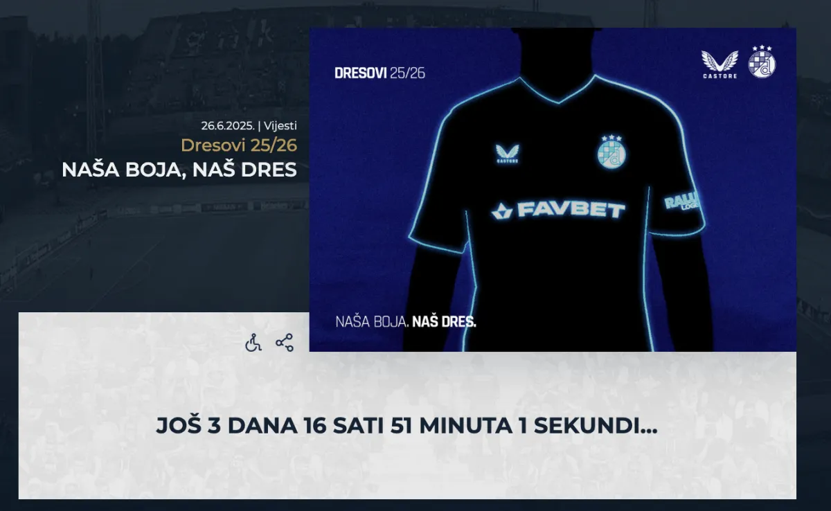 Dinamo sprema iznenađenje: Evo kad ćemo vidjeti nove dresove