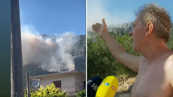 Više od 100 vatrogasaca bori se s buktinjom kod Kaštela: 'Kanader je spasio crkvu Sv. Jure!'