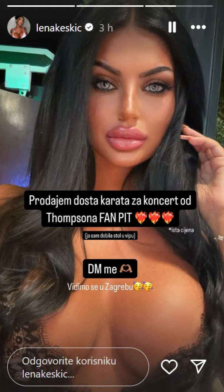 Vatrena navijačica prodaje ulaznice za najtraženije mjesto na Thompsonovom koncertu