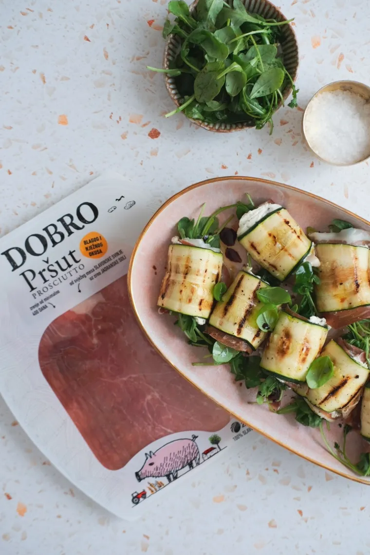 Rolice od tikvica s DOBRO pr&scaron;utom i krem sirom