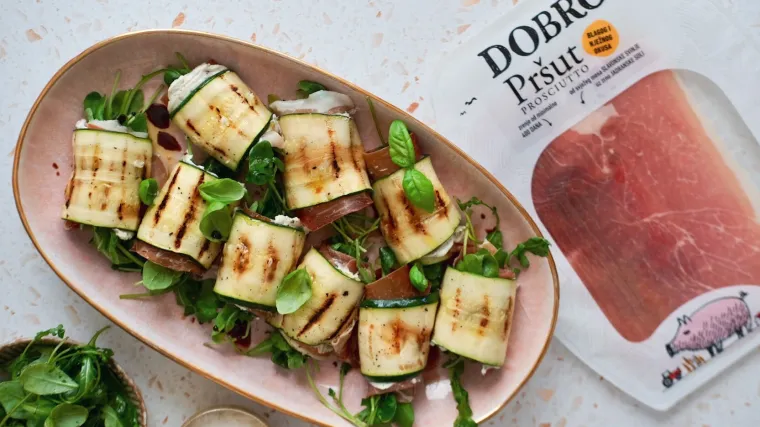 Rolice od tikvica s DOBRO pr&scaron;utom i krem sirom