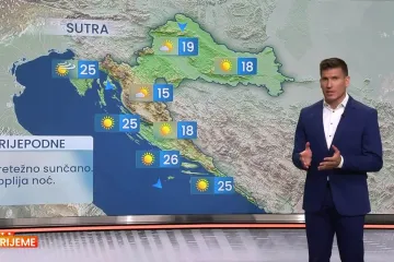 Blago osvježenje na kopnu, okrznut će nas frontalni poremećaji