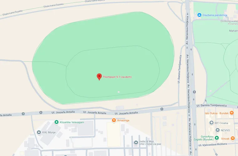 Iznenađenje pred Thompsonov koncert: Pogledajte kako su preimenovali Hipodrom na Google Mapsu