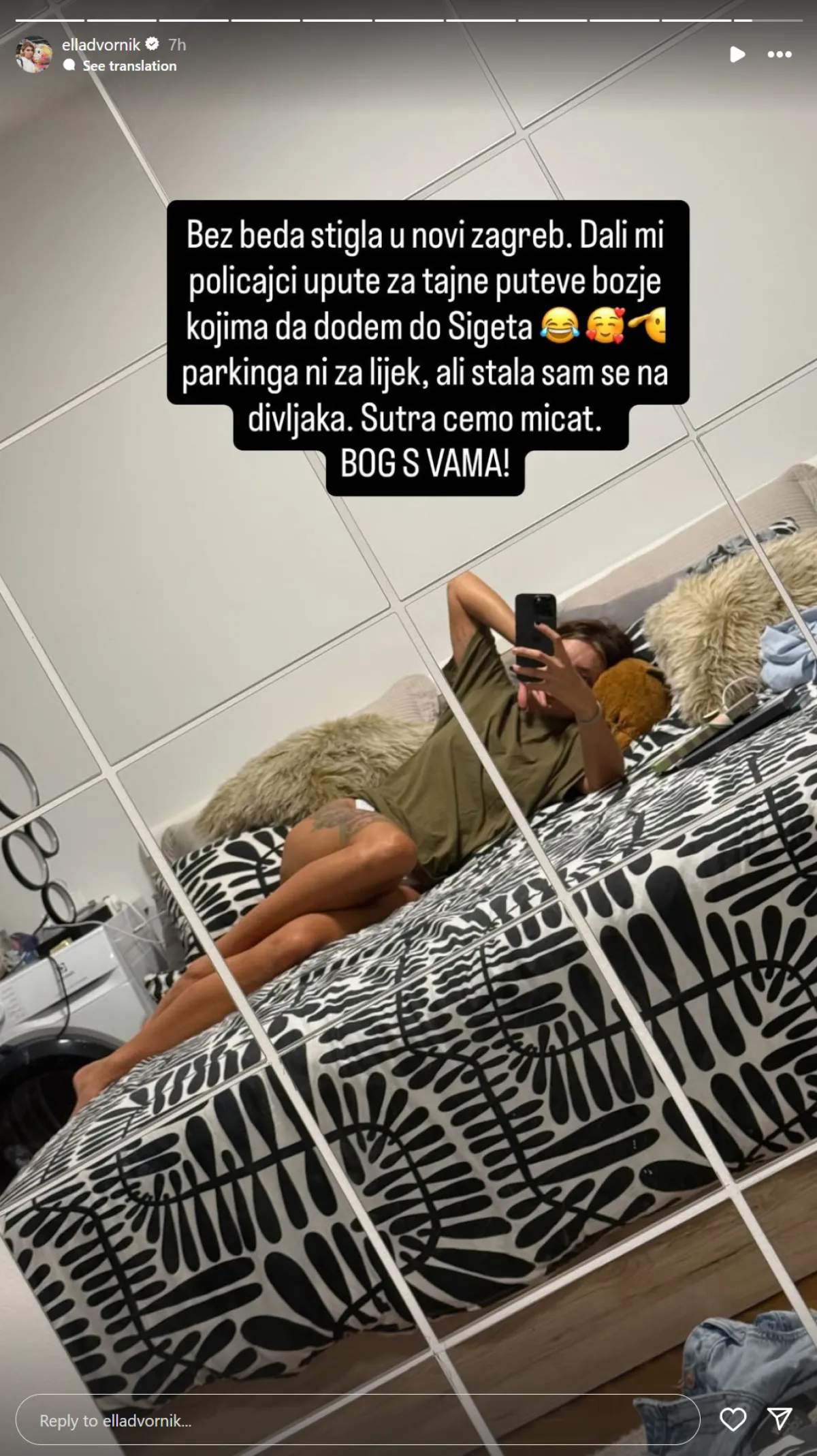 Ella Dvornik nakon Thompsonovog koncerta: 'Policajci mi dali upute za tajne puteve Božje'