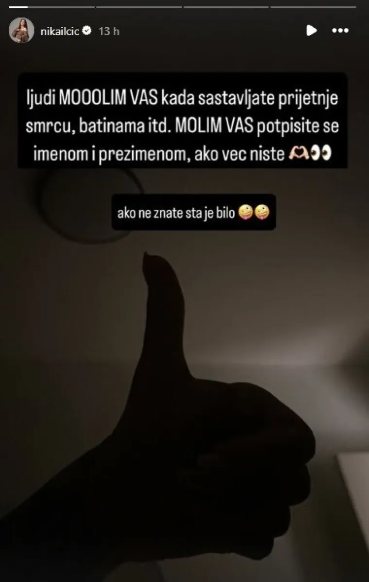 Nika Ilčić komentirala Thompsonove fanove pa dobila jezive prijetnje smrću: Ponovno se oglasila