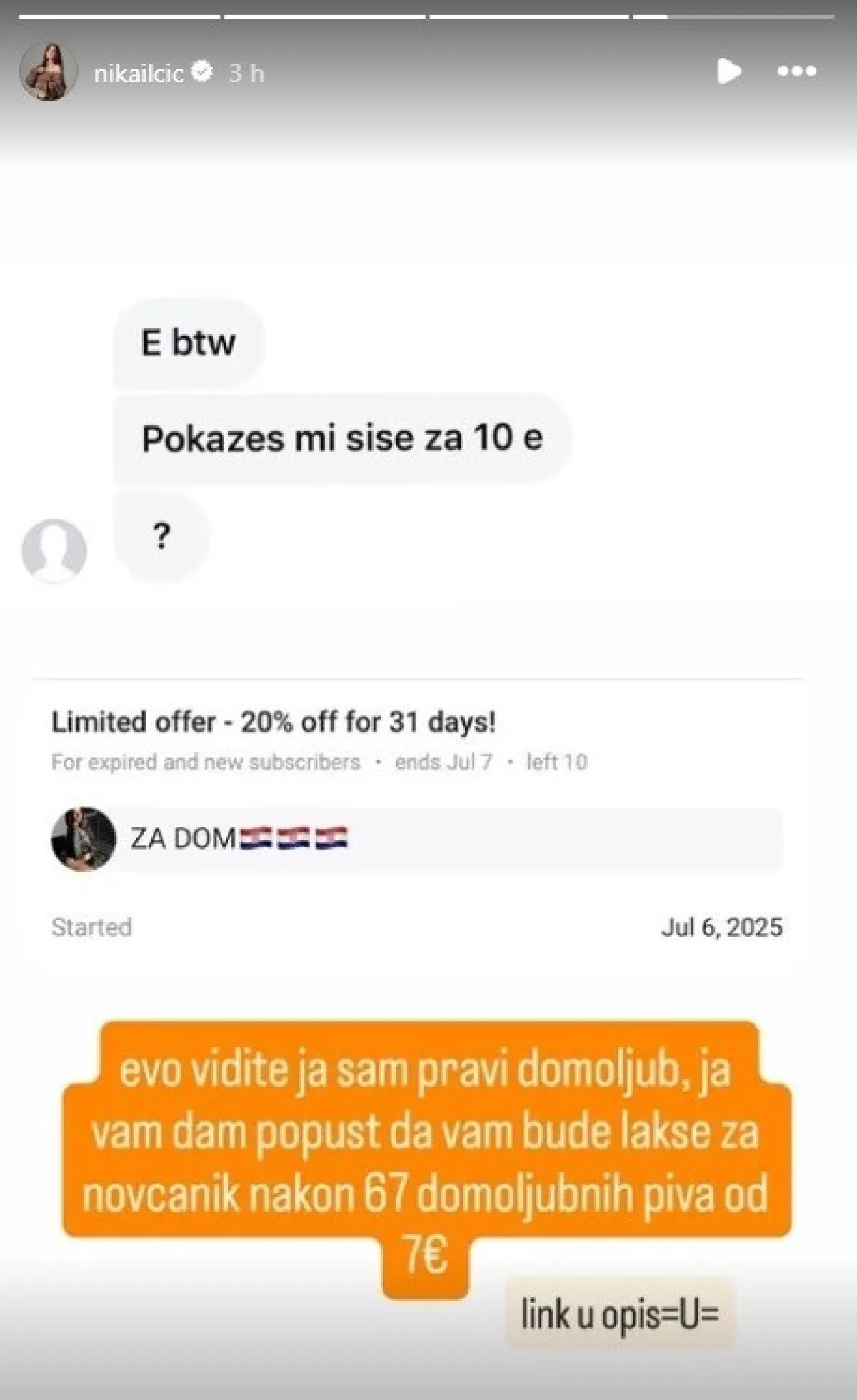 Nika Ilčić komentirala Thompsonove fanove pa dobila jezive prijetnje smrću: Ponovno se oglasila