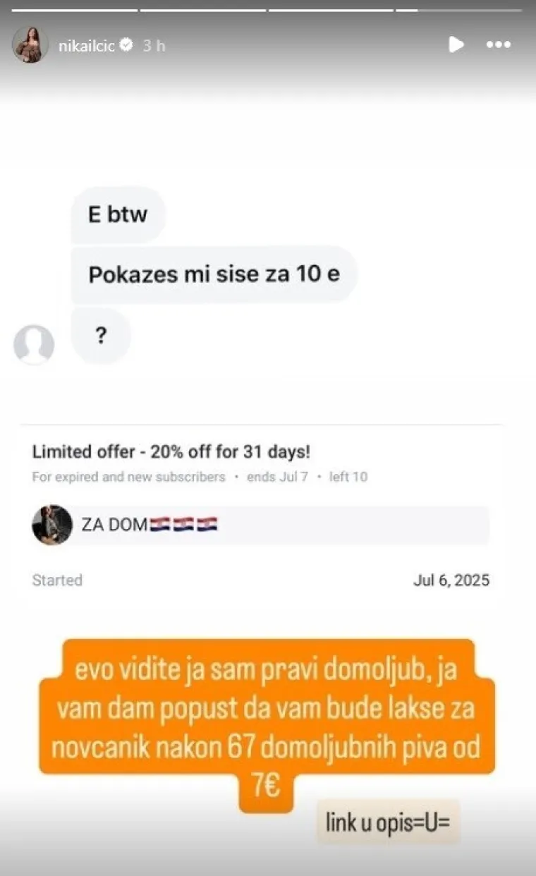 Nika Ilčić komentirala Thompsonove fanove pa dobila jezive prijetnje smrću: Ponovno se oglasila