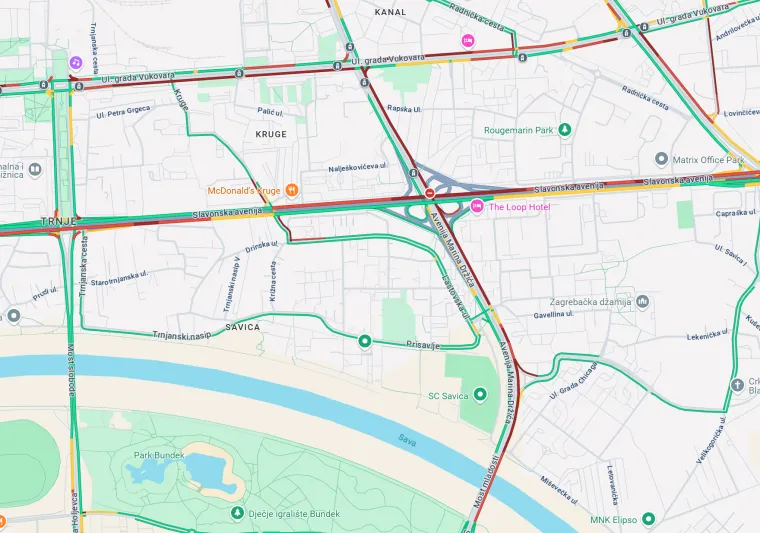 Kaos u Zagrebu: Semafori ne rade na velikom križanju, stvorile se gužve