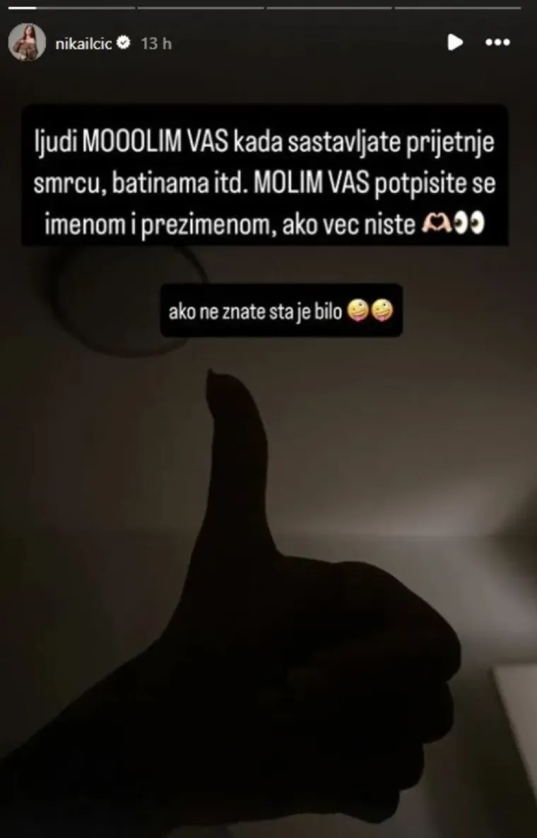 Zbog komentara o Thompsonu, Bošnjaka vrijeđaju, Nika prima prijetnje smrću: Javili smo im se