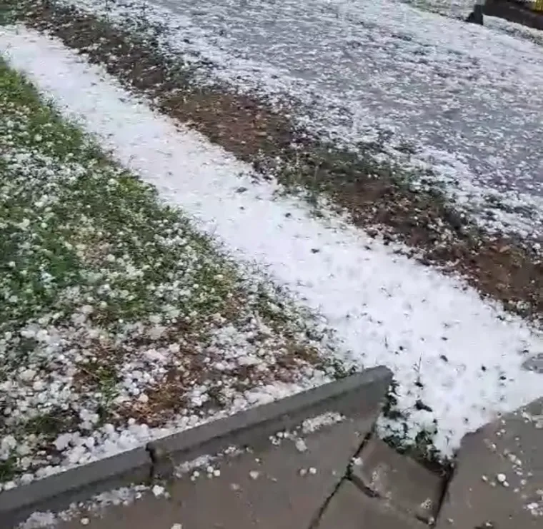Našice pod udarom tuče, zrna veličine oraha, snimke su nevjerojatne!