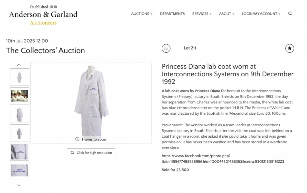 Kuta koja je obilježila kraj Diane i Charlesa prodana za pozamašnu cifru