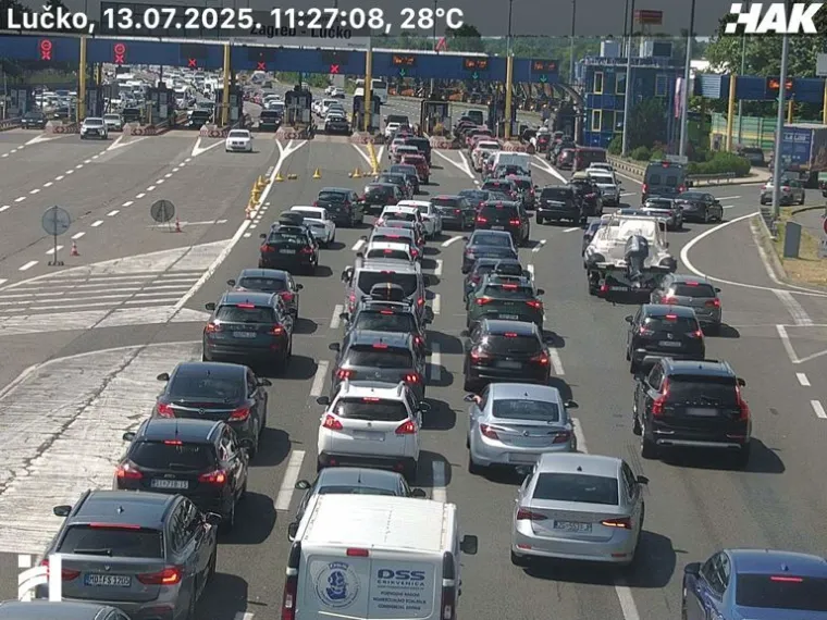 Kilometarska kolona na autocesti A2: Gužva je i na Lučkom